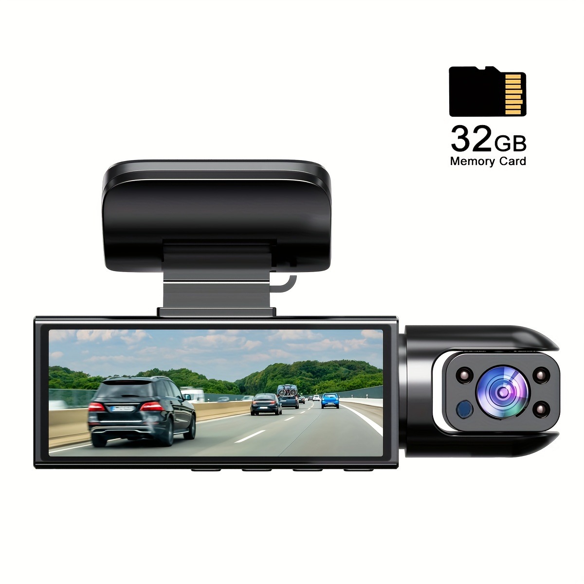 1080P デュアルカメラ ダッシュカム 車用 IR ナイトビジョンループ録画広角レンズ付き - 8.03 cm IPS スクリーン mdprevattcaulkingandwaterproofing.com