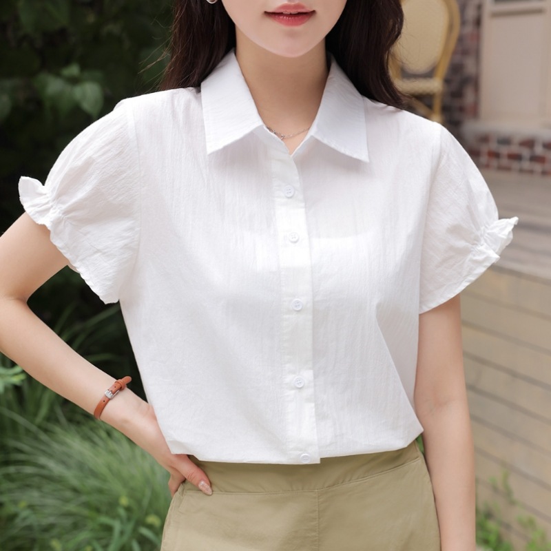 クリック&ファニーウォータースリットフリルブラウス クリック&ファニーウォータースリットフリルブラウス