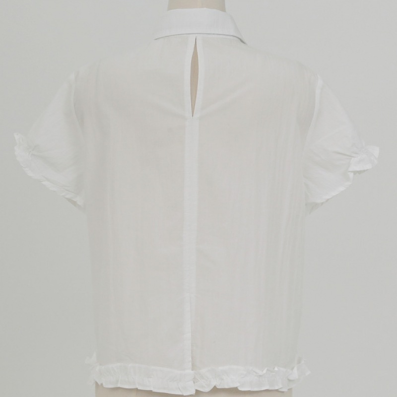 クリック&ファニーウォータースリットフリルブラウス クリック&ファニーウォータースリットフリルブラウス