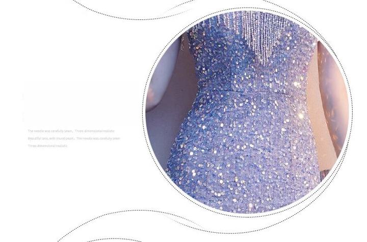 パーティードレス カラードレス フリンジ シルバー ハイネック キラキラ マーメイドラインドレス セクシー シルバー 色っぽい ロングドレス ステージドレス マーメイドドレス ロング ロング丈 タイト