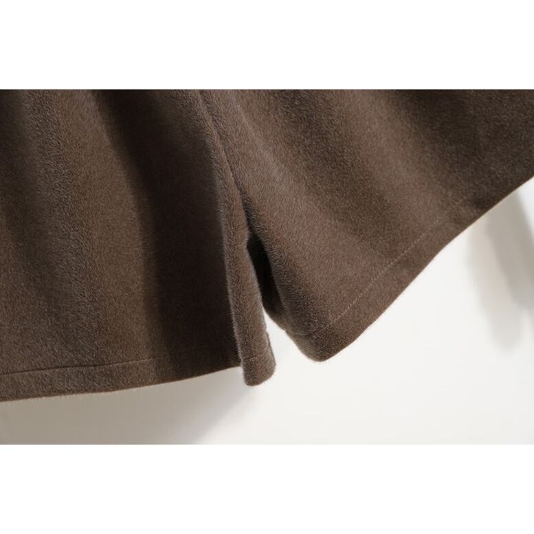 2color レディース ニットショートパンツ ボトムス パンツ ショートパンツ ニットパンツ フレアパンツ ウエストゴム ポケット付き