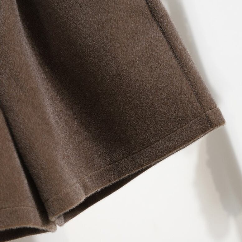 2color レディース ニットショートパンツ ボトムス パンツ ショートパンツ ニットパンツ フレアパンツ ウエストゴム ポケット付き