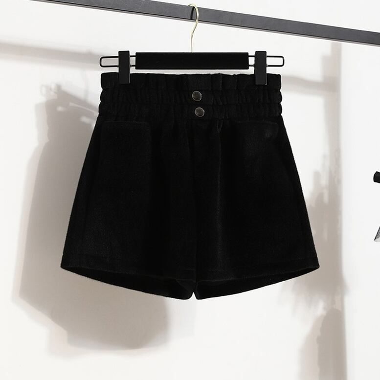 2color レディース ニットショートパンツ ボトムス パンツ ショートパンツ ニットパンツ フレアパンツ ウエストゴム ポケット付き