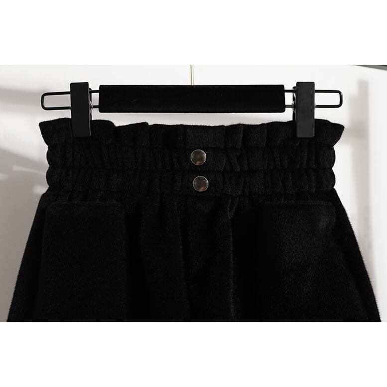 2color レディース ニットショートパンツ ボトムス パンツ ショートパンツ ニットパンツ フレアパンツ ウエストゴム ポケット付き