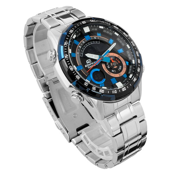 割引半額カシオ CASIO 腕時計 メンズ ERA-600DB-1A エディフィス EDIFICE クォーツ ブラック シルバー コラボレーションモデル