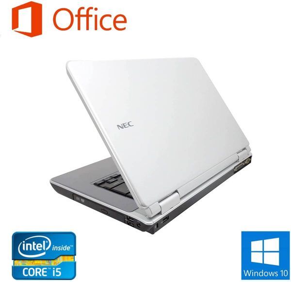 サポート付美品 NEC Vシリーズ Windows10 PC 新品SSD:128GB 新品メモリー: