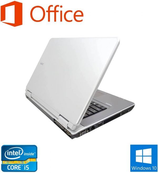 サポート付美品 NEC Vシリーズ Windows10 PC 新品SSD:128GB 新品メモリー: