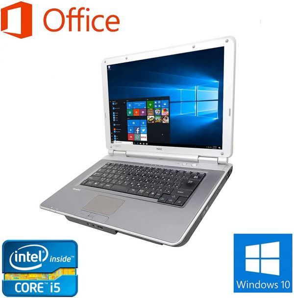 サポート付美品 NEC Vシリーズ Windows10 PC 新品SSD:128GB 新品メモリー: