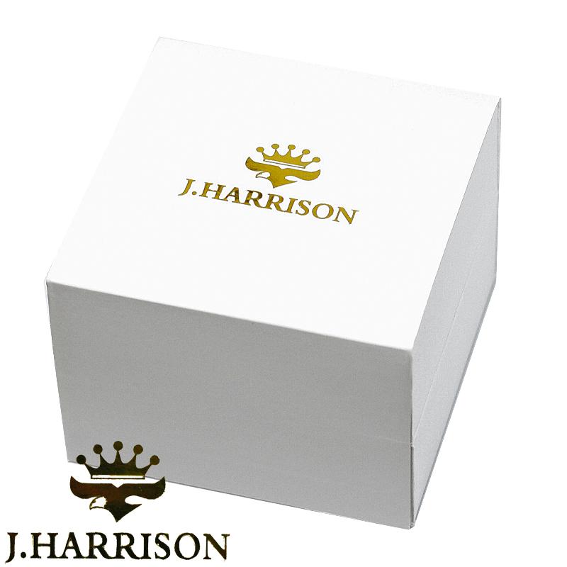 J.HARRISON 腕時計 JH-024LBB レディース 時計 ソーラー電波 4石天然ダイヤ J.ハリソン ブラックセラミック