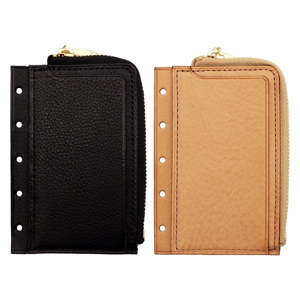 オールリネアヴァスカボックス ミニ5 ジッパーポーチ【ナチュラル】本革 日本製 514-4