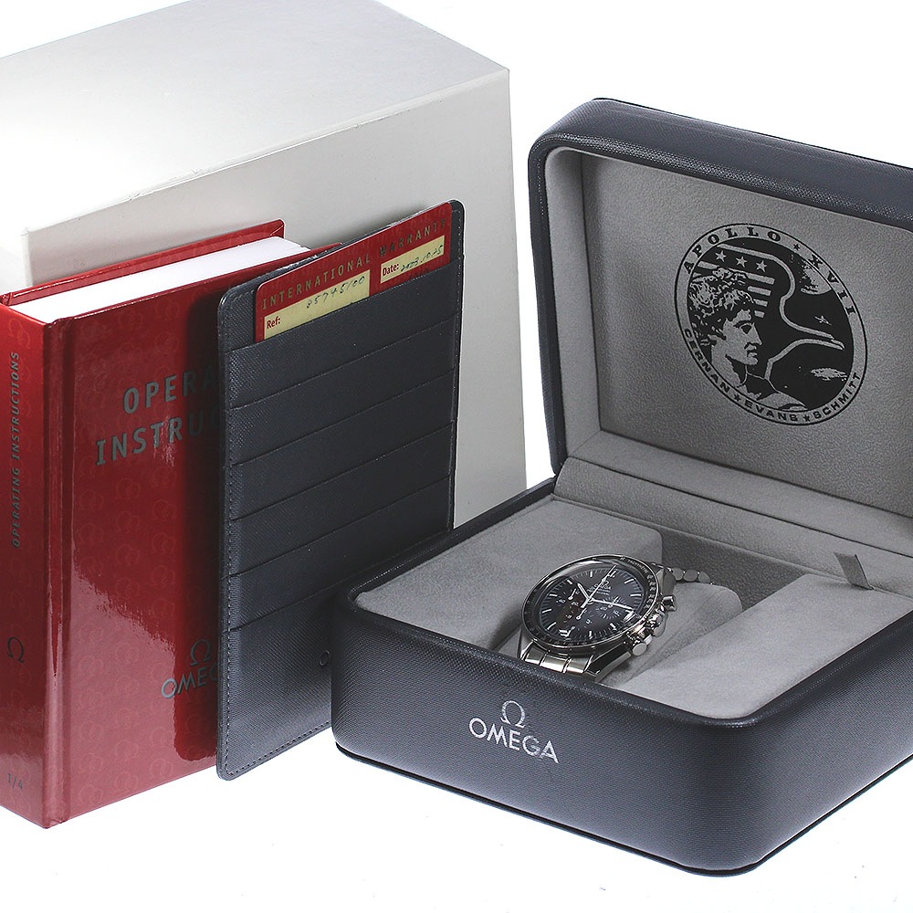 オメガ OMEGA 3574.51 スピードマスター アポロ17号 クロノグラフ 手巻き メンズ 良品 箱・保証書付き_804726【中古】 オメガ OMEGA 3574.51 スピードマスター アポロ17号 クロノグラフ 手巻き メンズ 良品 箱・保証書付き_804726【中古】