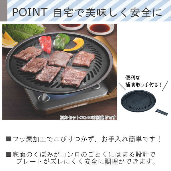 イワタニ 焼肉プレート L かまびすしい 大 CB-A-YPL フッ素樹脂加工 送料込み 焼き肉プレート