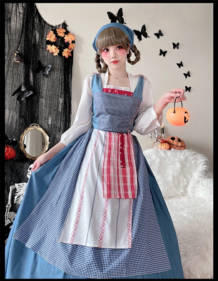 コスプレ メイド服 コスプレ 衣装 ドイツ ロングメイド 民族衣装 M L XL サイズコスチューム コスプレ衣装 大人用 ハロウィン ワンピース エプロン 仮装 イベント パーティー 舞台 ダンス