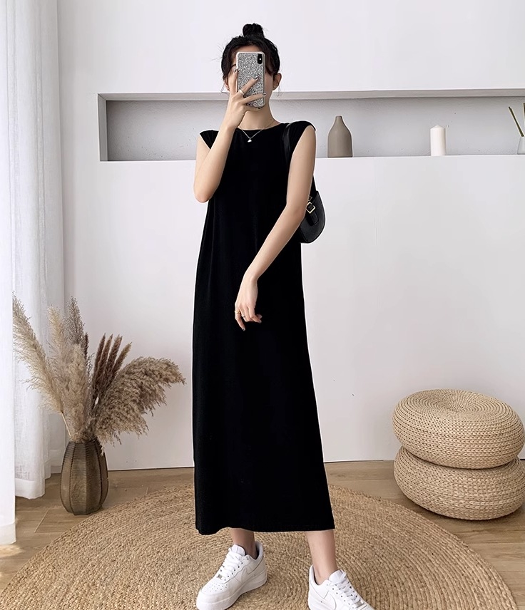 ワンピース ワンピドレス ロング ロング丈 袖なし ノースリーブ ラウンドネック 襟なし ストレート Iライン スリット サイドスリット ハイウエスト かわいい 大人可愛い シンプル カジュアル 大人 ワンピース ワンピドレス ロング ロング丈 袖なし ノースリーブ ラウンドネック 襟なし ストレート Iライン スリット サイドスリット ハイウエスト かわいい 大人可愛い シンプル カジュアル 大人