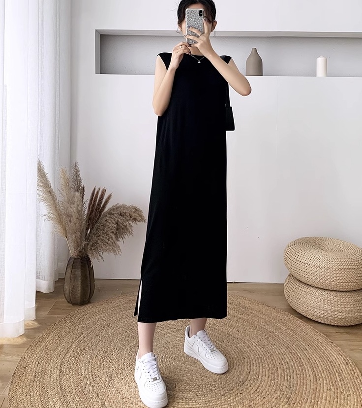 ワンピース ワンピドレス ロング ロング丈 袖なし ノースリーブ ラウンドネック 襟なし ストレート Iライン スリット サイドスリット ハイウエスト かわいい 大人可愛い シンプル カジュアル 大人 ワンピース ワンピドレス ロング ロング丈 袖なし ノースリーブ ラウンドネック 襟なし ストレート Iライン スリット サイドスリット ハイウエスト かわいい 大人可愛い シンプル カジュアル 大人