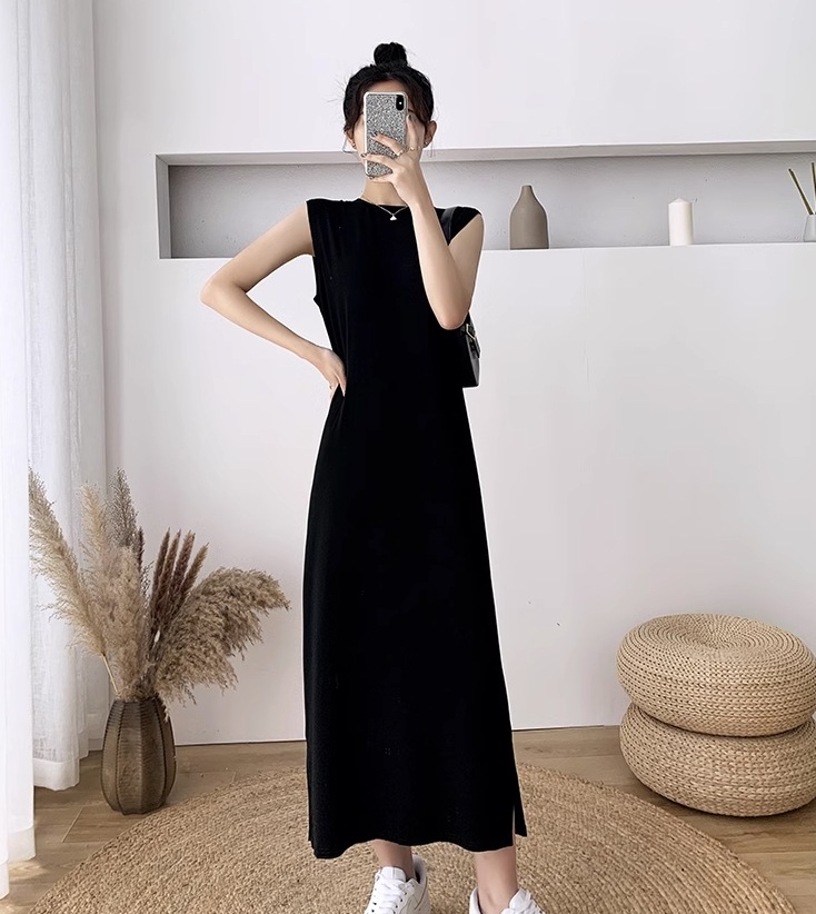 ワンピース ワンピドレス ロング ロング丈 袖なし ノースリーブ ラウンドネック 襟なし ストレート Iライン スリット サイドスリット ハイウエスト かわいい 大人可愛い シンプル カジュアル 大人 ワンピース ワンピドレス ロング ロング丈 袖なし ノースリーブ ラウンドネック 襟なし ストレート Iライン スリット サイドスリット ハイウエスト かわいい 大人可愛い シンプル カジュアル 大人