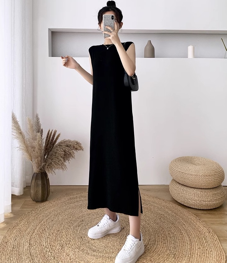 ワンピース ワンピドレス ロング ロング丈 袖なし ノースリーブ ラウンドネック 襟なし ストレート Iライン スリット サイドスリット ハイウエスト かわいい 大人可愛い シンプル カジュアル 大人 ワンピース ワンピドレス ロング ロング丈 袖なし ノースリーブ ラウンドネック 襟なし ストレート Iライン スリット サイドスリット ハイウエスト かわいい 大人可愛い シンプル カジュアル 大人