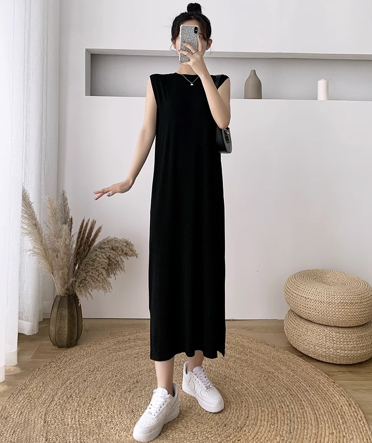 ワンピース ワンピドレス ロング ロング丈 袖なし ノースリーブ ラウンドネック 襟なし ストレート Iライン スリット サイドスリット ハイウエスト かわいい 大人可愛い シンプル カジュアル 大人 ワンピース ワンピドレス ロング ロング丈 袖なし ノースリーブ ラウンドネック 襟なし ストレート Iライン スリット サイドスリット ハイウエスト かわいい 大人可愛い シンプル カジュアル 大人