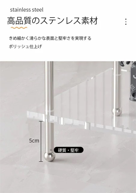 アクリルラック オープンシェルフ 2段ラック 3段ラック4段ラック本棚 収納 棚 簡単組立 キャスター付き おしゃれ 収納棚 ディスプレイ ラ