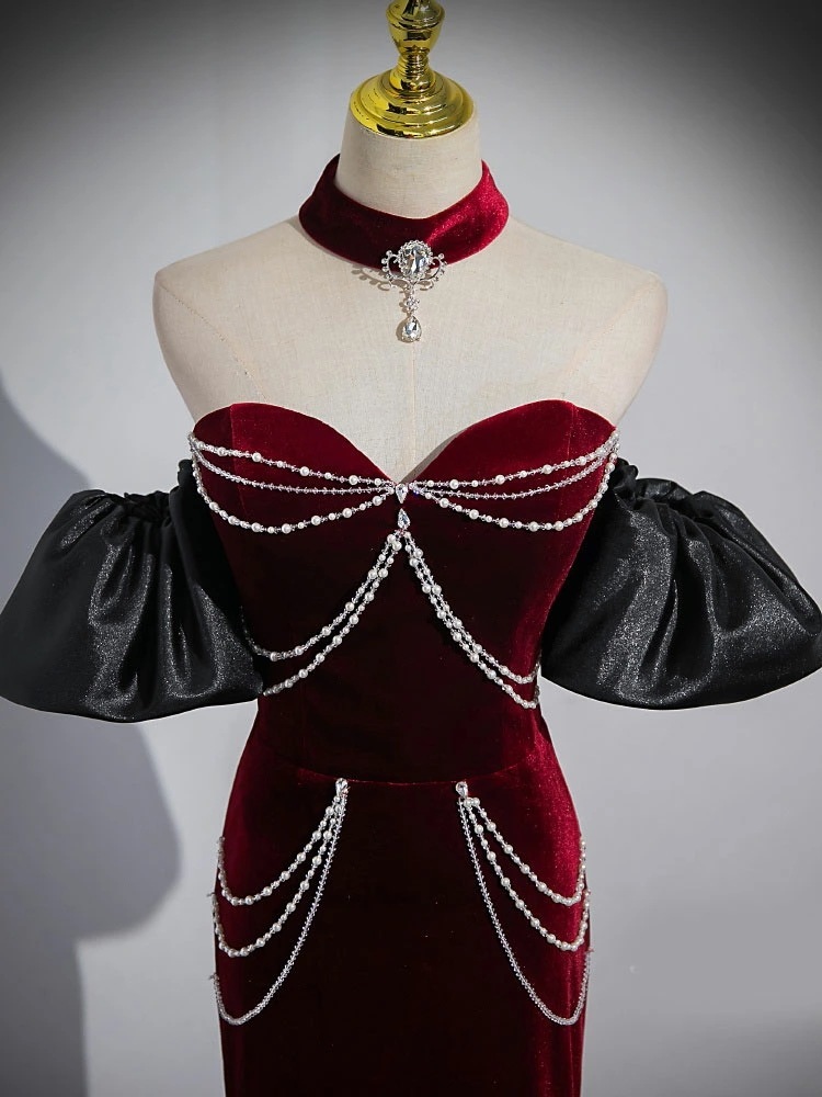 お袖取り外し可能 カラードレス ロングドレス 2way ワインレッド マーメイドドレス パーティードレス ウェディングドレス ウエディングドレス 結婚式 二次会 花嫁 前撮り 演奏会 発表会 披露宴 お袖取り外し可能 カラードレス ロングドレス 2way ワインレッド マーメイドドレス パーティードレス ウェディングドレス ウエディングドレス 結婚式 二次会 花嫁 前撮り 演奏会 発表会 披露宴