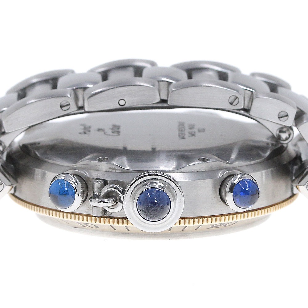 カルティエ CARTIER W31011H3 パシャ クロノグラフ YGベゼル クォーツ メンズ _847530【中古】 カルティエ CARTIER W31011H3 パシャ クロノグラフ YGベゼル クォーツ メンズ _847530【中古】