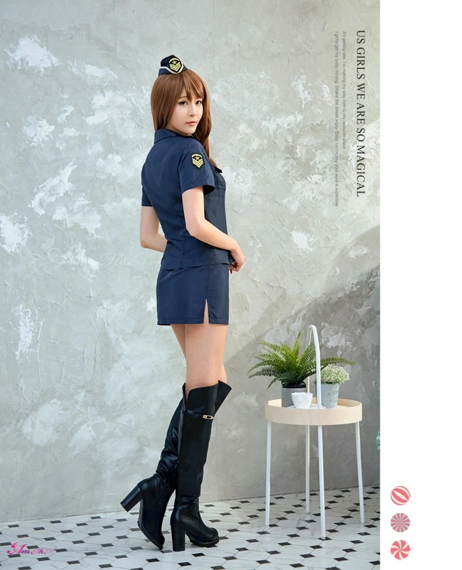 【即納】コスプレ ポリス 衣装 仮装 警察 警官 警察官 婦警 婦人警官 制服 ミニスカポリス 男ウケポリス 紺 ペア おそろい 大きいサイズ セクシー コスチューム衣装 パーティー レディース メン