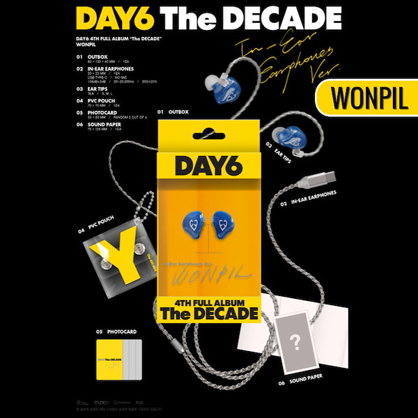 【限定】DAY6 10周年アルバム　イヤホン DAY6 - 4th Full Album The DECADE (In-Ear Earphones ver.)