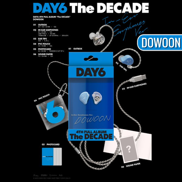 【限定】DAY6 10周年アルバム　イヤホン DAY6 - 4th Full Album The DECADE (In-Ear Earphones ver.)