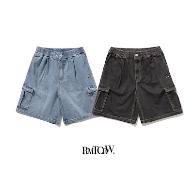 特価日本製 WIDE FIT DENIM SHORTS : WIDE FIT DENIM SHORT : メンズファッション 好評新作