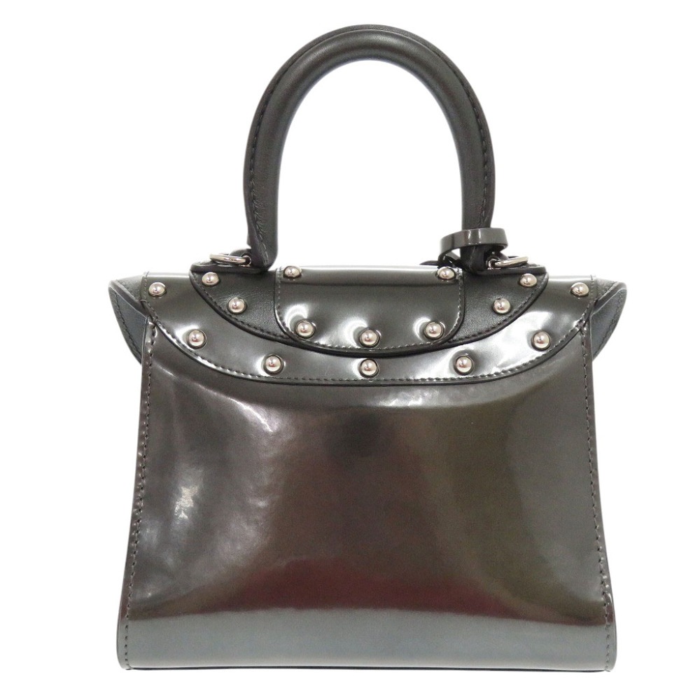 新品同様 サンルイ ブリヨン マイクロ アイロン シールド スタッズ ショルダーバッグ パテントレザー アンティークブラック 0990【中古】 レディース 新品同様 サンルイ ブリヨン マイクロ アイロン シールド スタッズ ショルダーバッグ パテントレザー アンティークブラック 0990【中古】 レディース