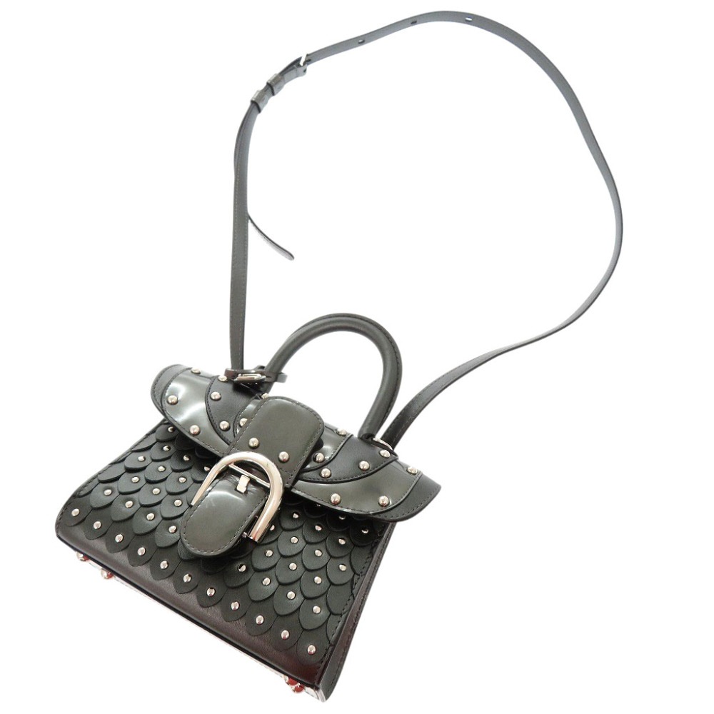 新品同様 サンルイ ブリヨン マイクロ アイロン シールド スタッズ ショルダーバッグ パテントレザー アンティークブラック 0990【中古】 レディース 新品同様 サンルイ ブリヨン マイクロ アイロン シールド スタッズ ショルダーバッグ パテントレザー アンティークブラック 0990【中古】 レディース