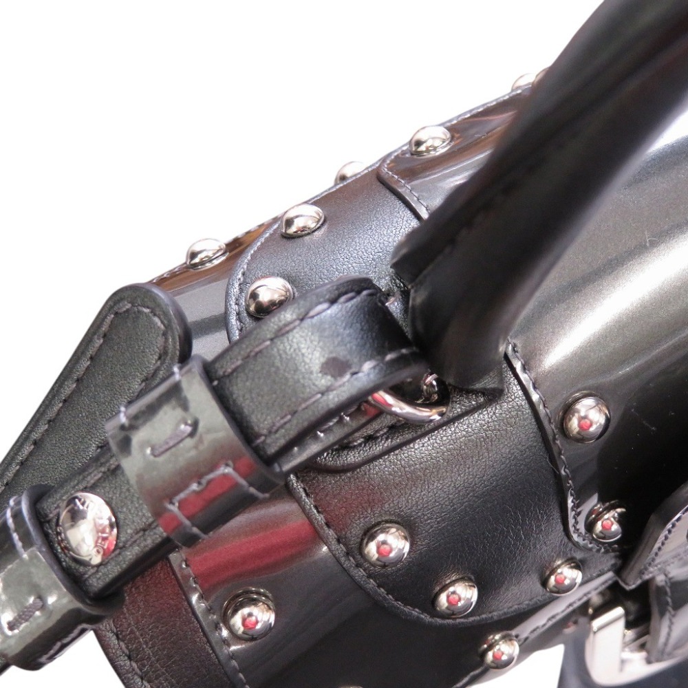 新品同様 サンルイ ブリヨン マイクロ アイロン シールド スタッズ ショルダーバッグ パテントレザー アンティークブラック 0990【中古】 レディース 新品同様 サンルイ ブリヨン マイクロ アイロン シールド スタッズ ショルダーバッグ パテントレザー アンティークブラック 0990【中古】 レディース