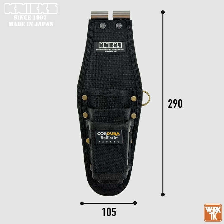 [即日出荷] KNICKS ニックス ペンチ・ニッパ3PホルダーDX(TITプレート補強入) 腰袋 工具入れ コーデュラバリスティック /nx-bat-303pndx