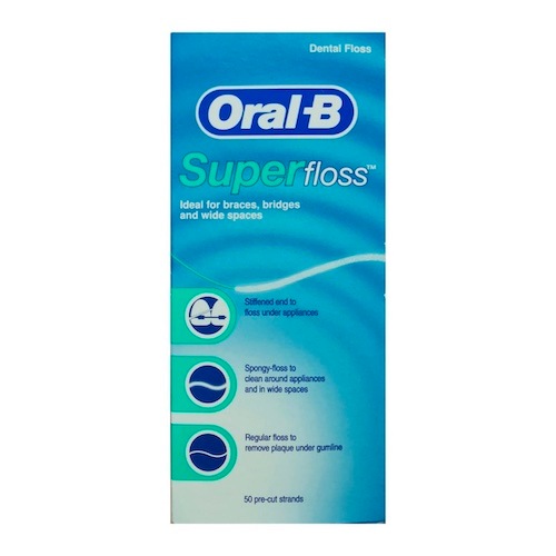 【８箱セット】日本未発売 Oral-B デンタルフロス Superfloss 50本
