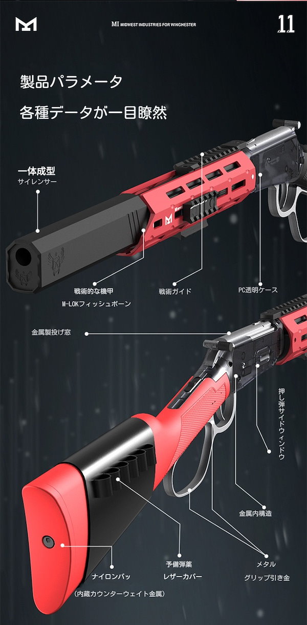 Qoo10] ショットガン風おもちゃ銃 ウィンチェスタ