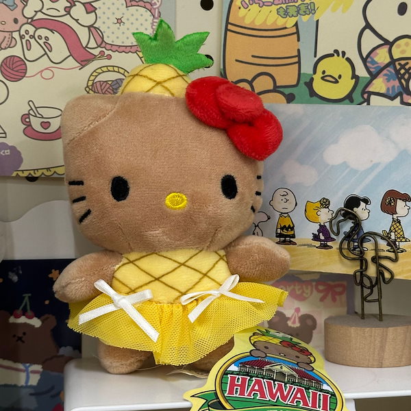 ハワイ限定　ハローキティ パイナップル ぬいぐるみ 約20cm ハワイ限定 ハローキティ パイナップル ぬいぐるみ 約20cm