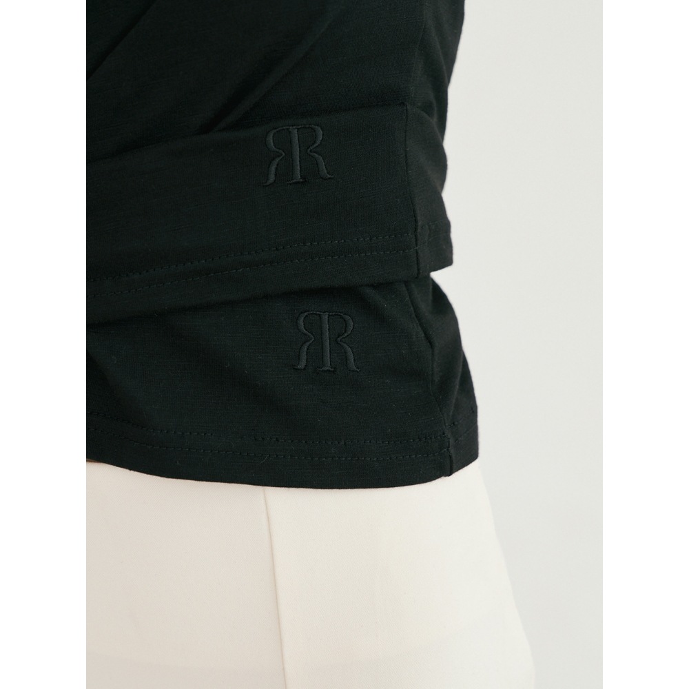 レボルグブロウェーブボタンTシャツブラック レボルグブロウェーブボタンTシャツブラック