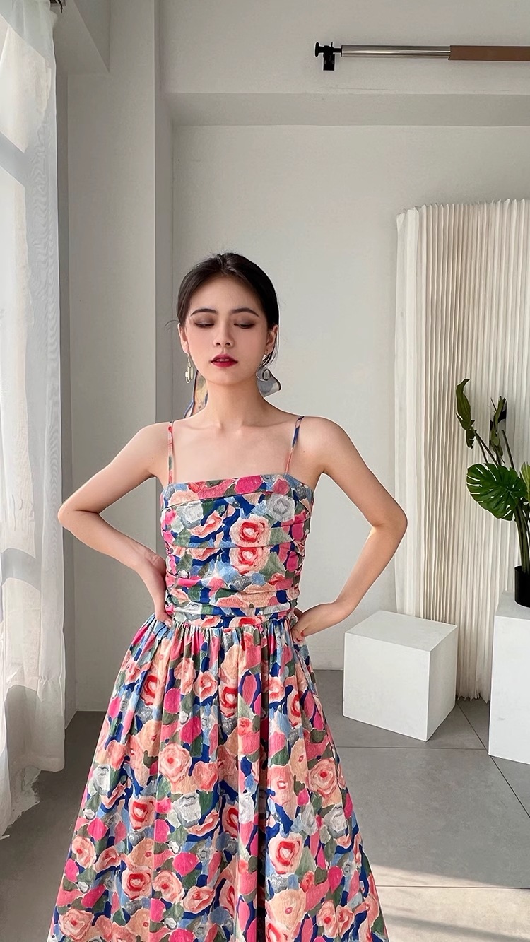 フラワー ネオン ドレス ピンク ドレス 女性 夏 フローラル ビーチ サスペンダー スカート 個性的 ワンピース ロング ロング丈 袖なし ノースリーブ スクエアネック 襟なし シンプル カジュアル フラワー ネオン ドレス ピンク ドレス 女性 夏 フローラル ビーチ サスペンダー スカート 個性的 ワンピース ロング ロング丈 袖なし ノースリーブ スクエアネック 襟なし シンプル カジュアル