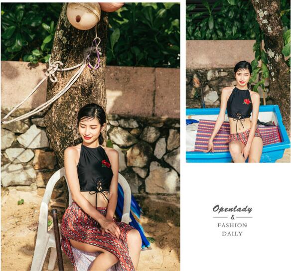 新作 水着 バラ 刺繍 3点セット ラッシュガード ショートパンツ 海 旅行 新婚旅行 温泉 海外 リゾート セレブ ハワイ旅行 グアム パリ島 ハミルトン島 モルディブ ドバイ 沖縄 新婚旅行