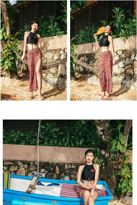 新作 水着 バラ 刺繍 3点セット ラッシュガード ショートパンツ 海 旅行 新婚旅行 温泉 海外 リゾート セレブ ハワイ旅行 グアム パリ島 ハミルトン島 モルディブ ドバイ 沖縄 新婚旅行