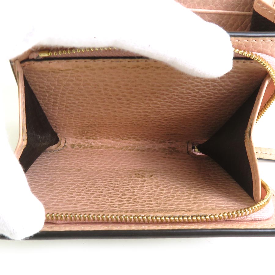 グッチ GUCCI 二つ折り財布 GGマーモント レザー ピンク×ベージュ レディース 598587 56252a グッチ GUCCI 二つ折り財布 GGマーモント レザー ピンク×ベージュ レディース 598587 56252a