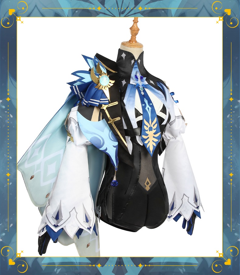 原神 げんしん Genshin エウルア コスプレ衣装 コスチューム 遊撃小隊隊長 ウィッグ 仮装 イベント 大人用 文化祭 コスチューム