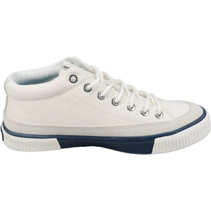 ベーグル ミッド コージー キャンバス R-2510441 ホワイト/ネイビー ベーグル ミッド コージー キャンバス R-2510441 ホワイト/ネイビー