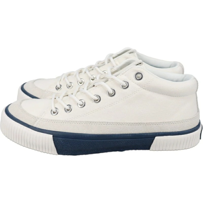 ベーグル ミッド コージー キャンバス R-2510441 ホワイト/ネイビー ベーグル ミッド コージー キャンバス R-2510441 ホワイト/ネイビー