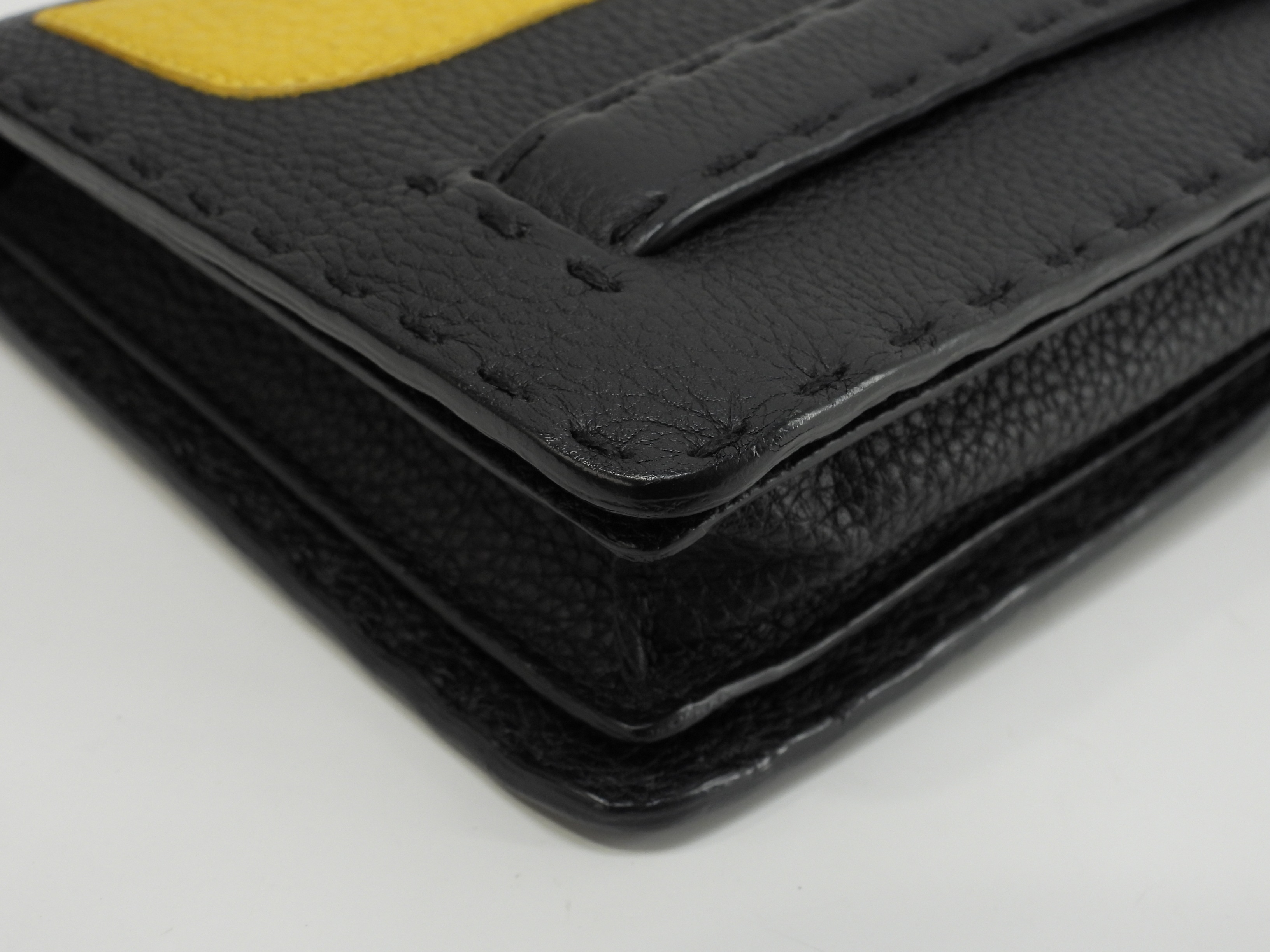 FENDI モンスター　セレリア　クラッチ 極美品】FENDI セレリア モンスター クラッチバッグ レザー ブラック