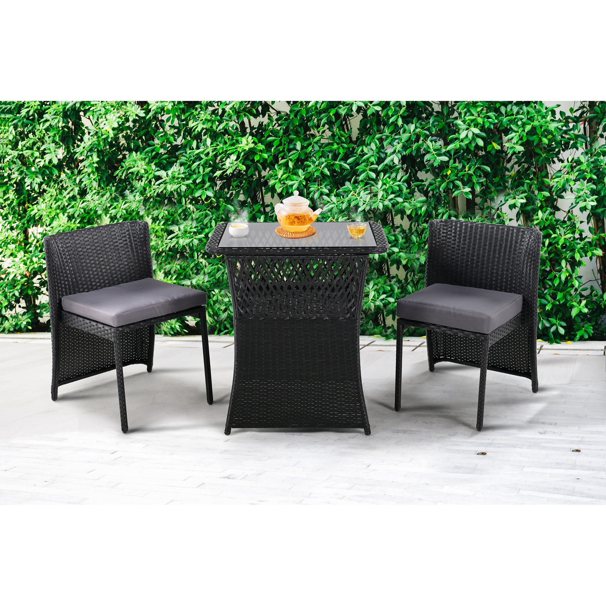 【2枚購入で100円OFF】ガーデン テーブル 3点セット ラタン調 ガーデンファニチャー ベランダテーブル ガーデンテーブル ガーデンチェアー テーブル コンパクト 家具 樹脂 ホテル カフェ【ブラ 【2枚購入で100円OFF】ガーデン テーブル 3点セット ラタン調 ガーデンファニチャー ベランダテーブル ガーデンテーブル ガーデンチェアー テーブル コンパクト 家具 樹脂 ホテル カフェ【ブラ
