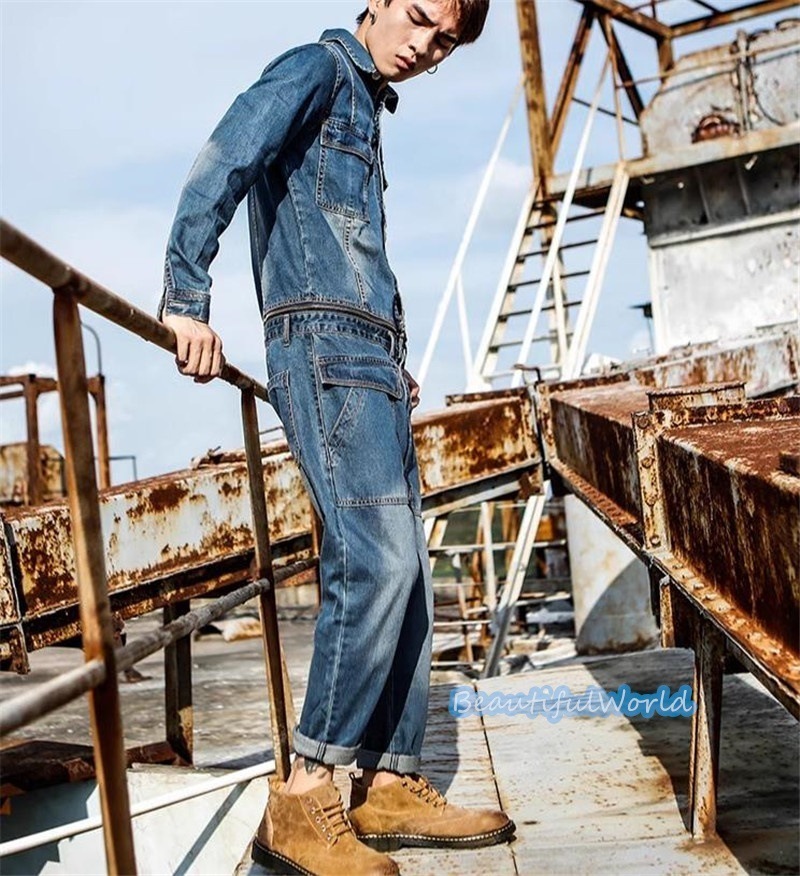 ツナギ メンズ カバーオール ジャンプスーツ オールインワン サロペット オーバーオール バイカー ツーリング 春 夏 秋 冬 ストリートアメカジ 作業服 お洒落24bdk65 ツナギ メンズ カバーオール ジャンプスーツ オールインワン サロペット オーバーオール バイカー ツーリング 春 夏 秋 冬 ストリートアメカジ 作業服 お洒落24bdk65