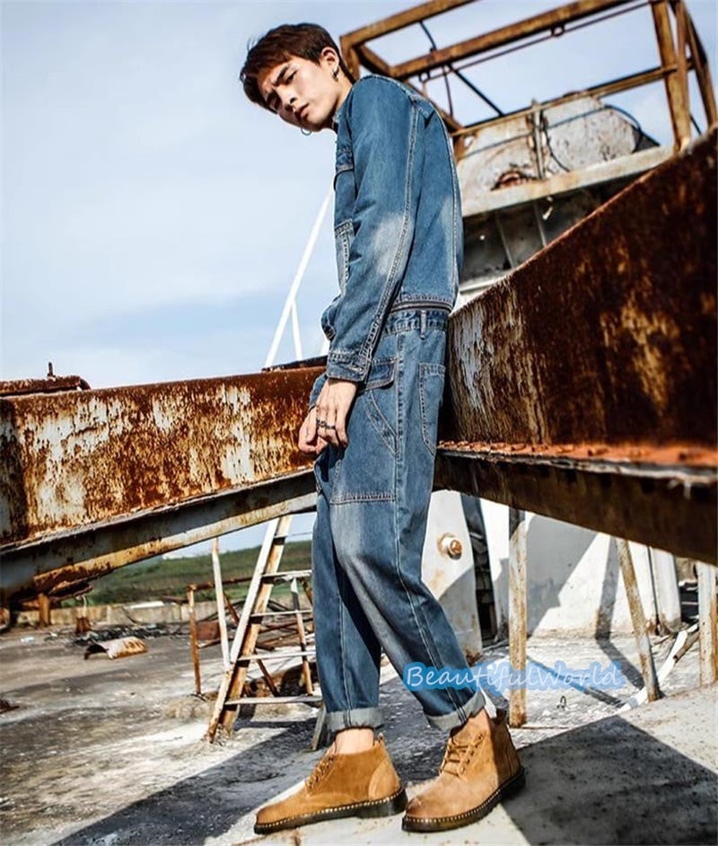 ツナギ メンズ カバーオール ジャンプスーツ オールインワン サロペット オーバーオール バイカー ツーリング 春 夏 秋 冬 ストリートアメカジ 作業服 お洒落24bdk65 ツナギ メンズ カバーオール ジャンプスーツ オールインワン サロペット オーバーオール バイカー ツーリング 春 夏 秋 冬 ストリートアメカジ 作業服 お洒落24bdk65