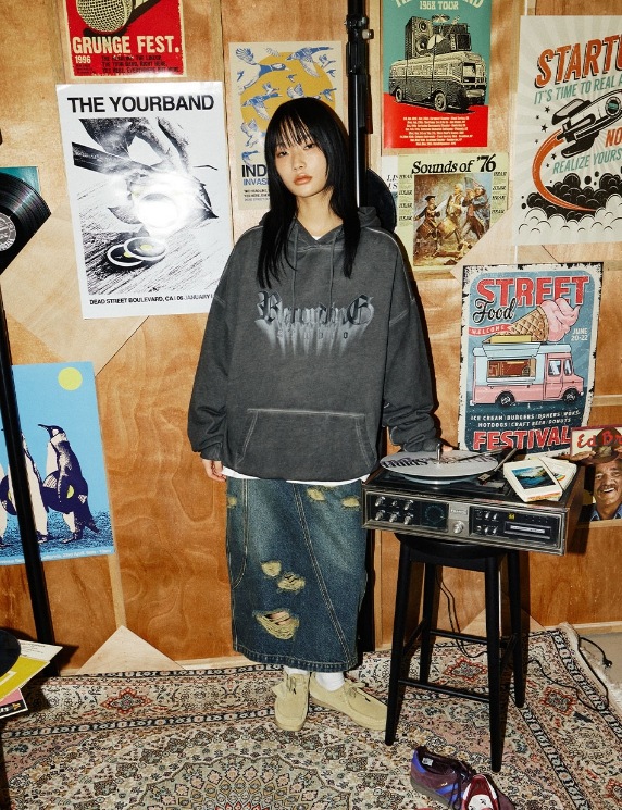 ◇1993studio◇ Recording Studio Pigment Hood Charcoal 1993studio] Recording Studio Pigment Hood