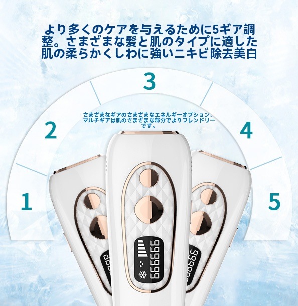 全身対応の無痛脱毛器 自動照射タイプ 脱毛器 サロン級 HIPL光美容